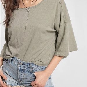 NWT White Crow The Emilia Cropped T-Shirt
